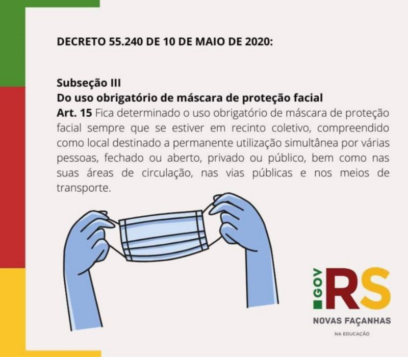 USO OBRIGATÓRIO DE MÁSCARA